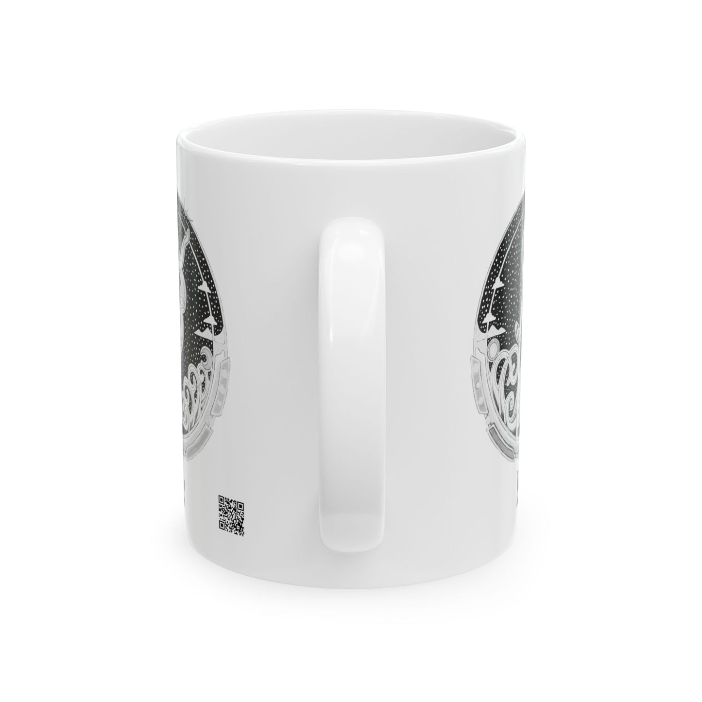 Aquarius Zodiac Mug – Hand-Drawn Celestial Design (Non-AI) Universal