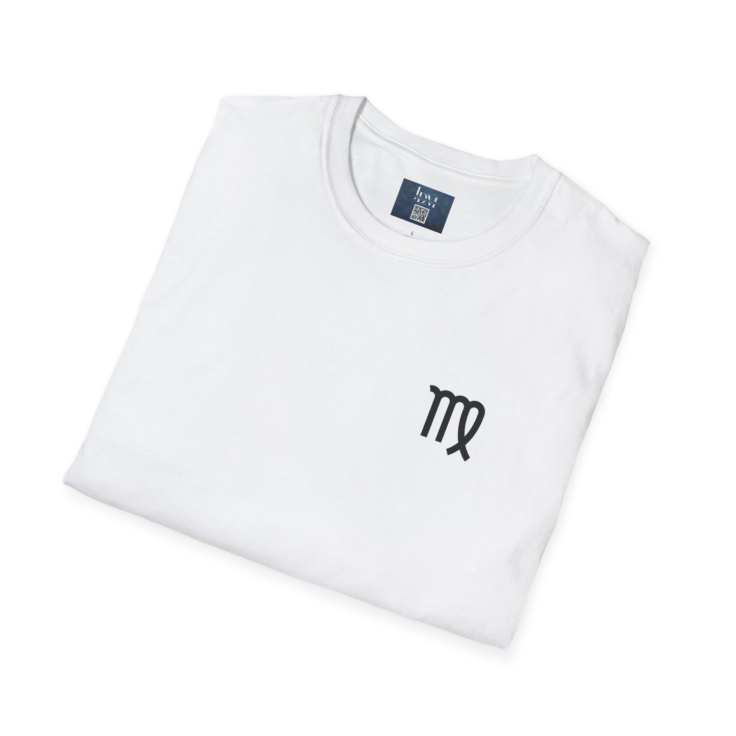 Virgo Zodiac Crew Neck T-Shirt – Hand-Drawn Celestial Design (Non-AI)