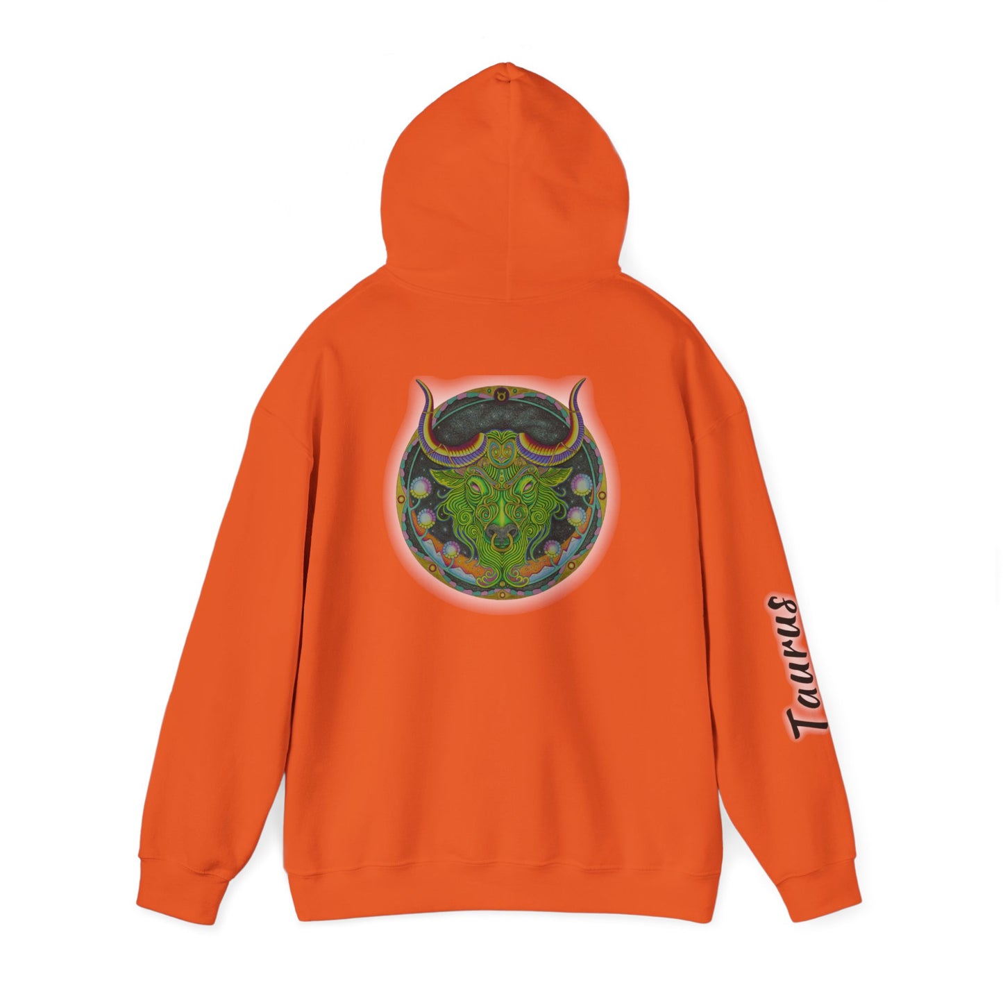Taurus Zodiac Hoodie - Hand-Drawn Celestial Design (Non-AI)