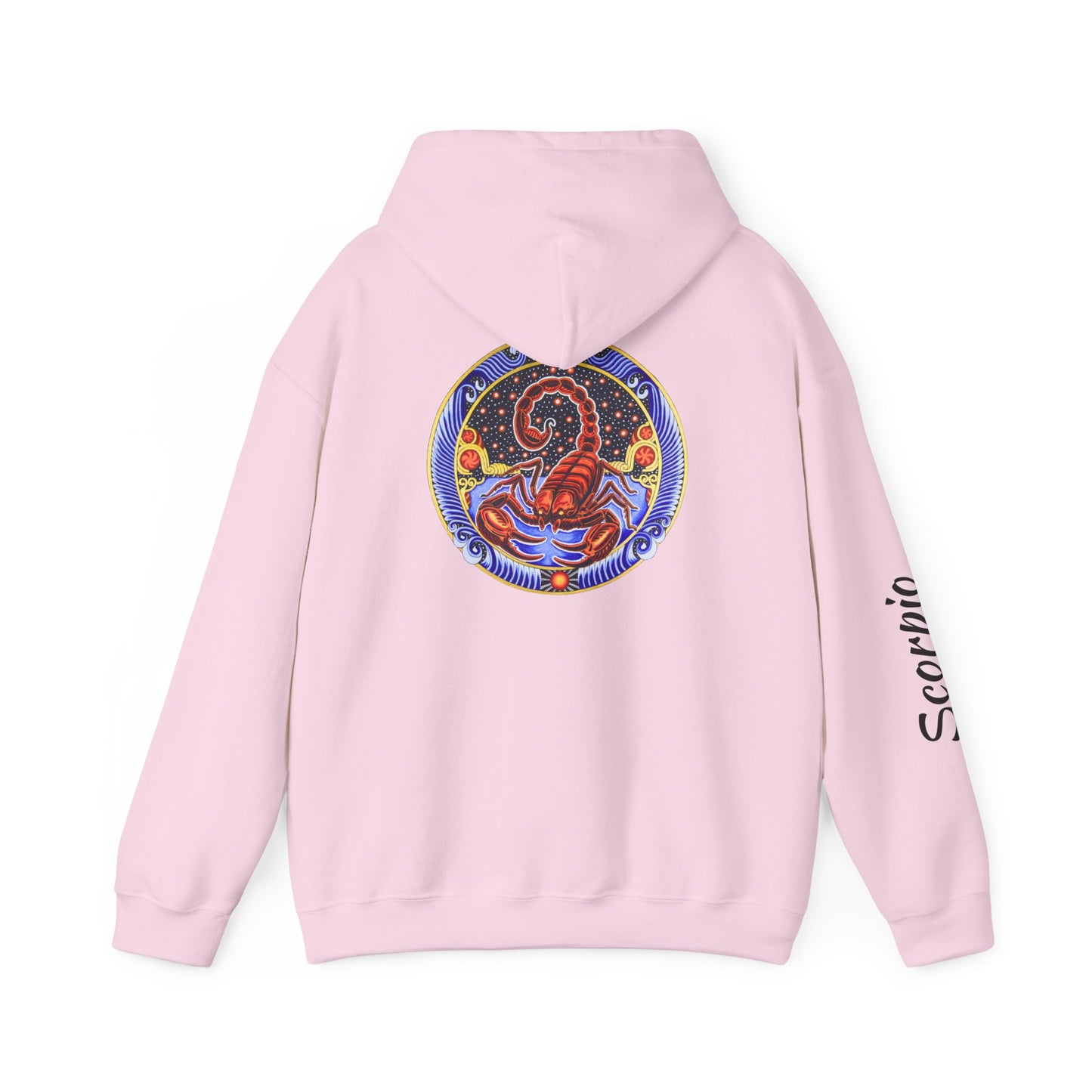 Scorpio Zodiac Hoodie – Hand-Drawn Celestial Design (Non-AI)