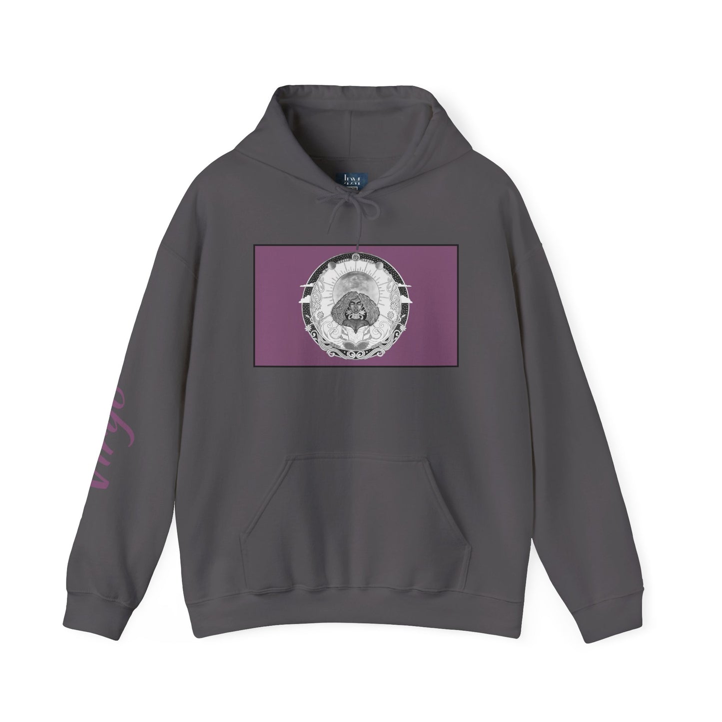Virgo Zodiac Hoodie – Hand-Drawn Celestial Design (Non-AI) Universal