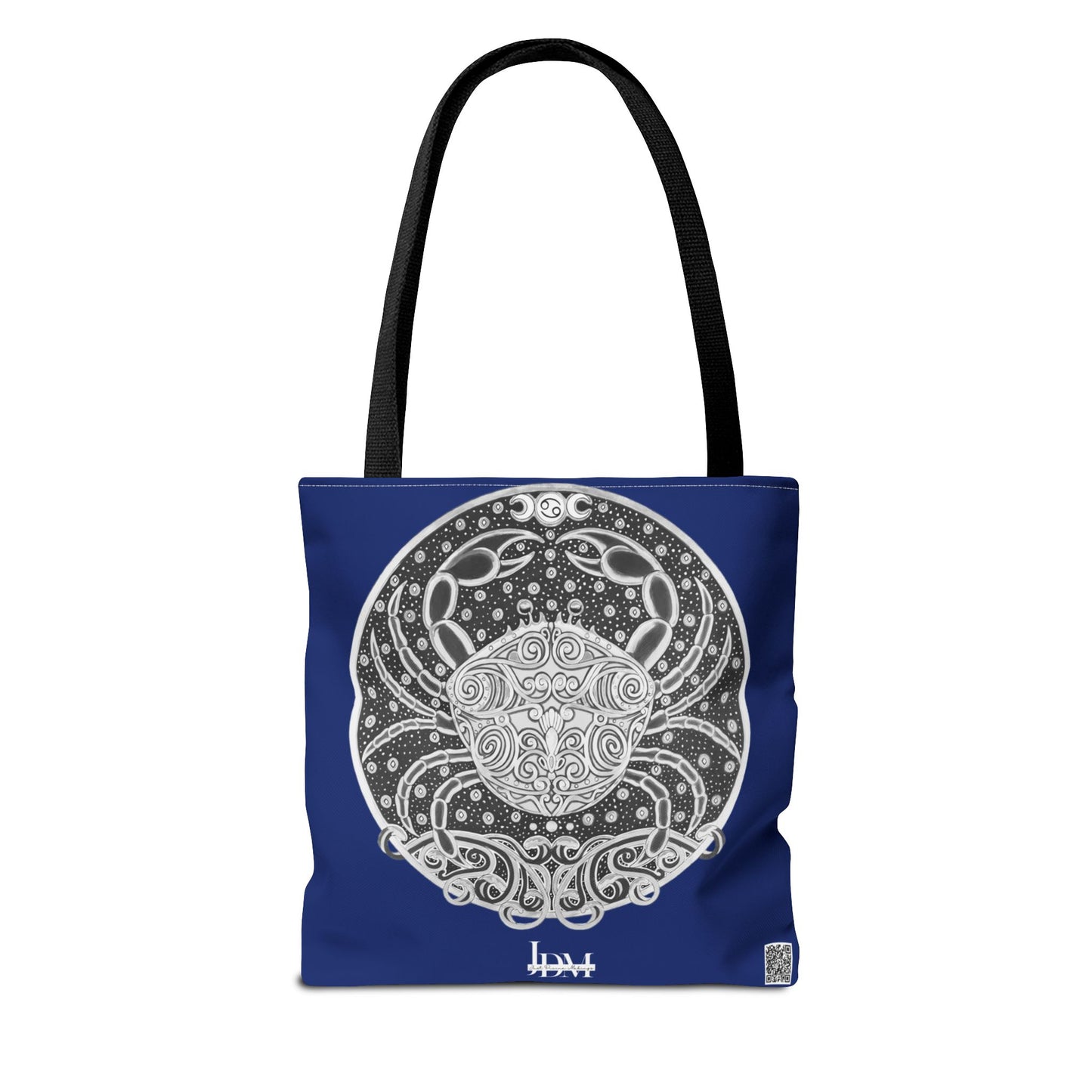 Cancer Zodiac Tote Bag - Hand-Drawn Celestial Design (Non-AI) Universal