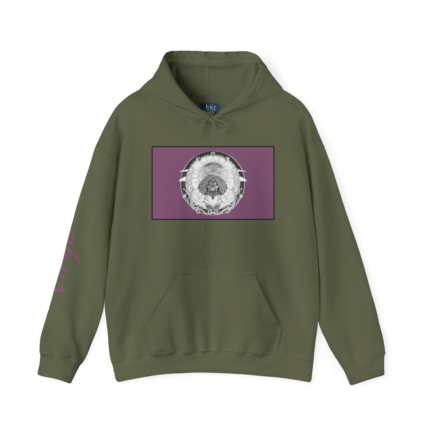 Virgo Zodiac Hoodie – Hand-Drawn Celestial Design (Non-AI) Universal