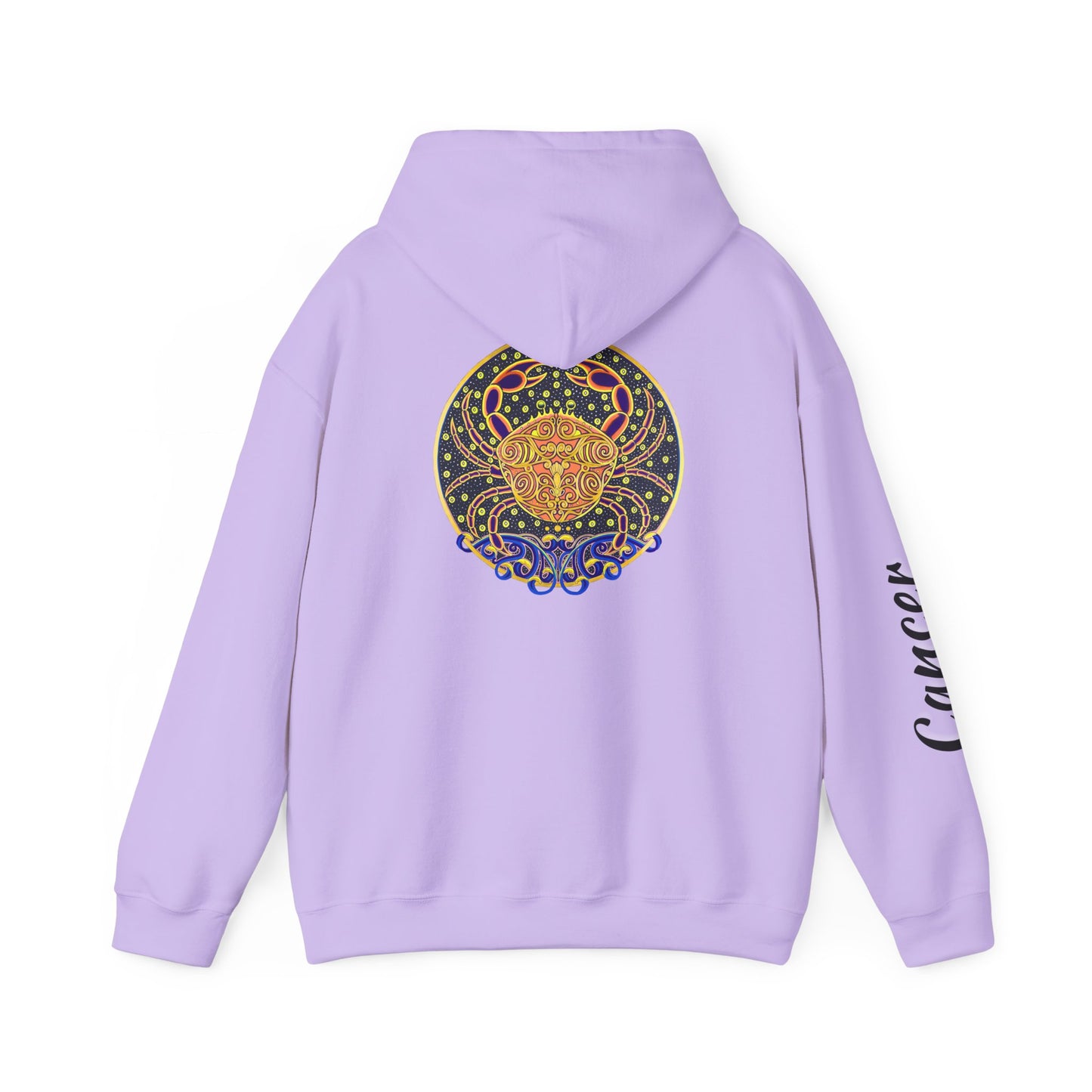 Cancer Zodiac Hoodie – Hand-Drawn Celestial Design (Non-AI)