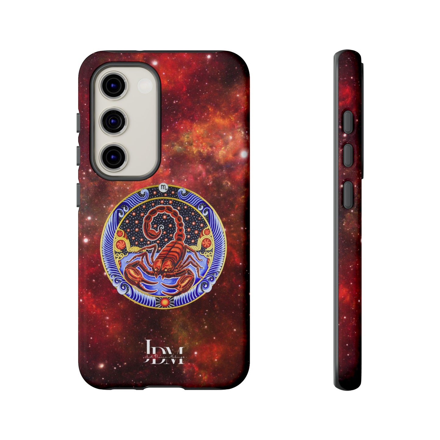 Scorpio Zodiac Tough Phone Case – Hand-Drawn Celestial Design (Non-AI)