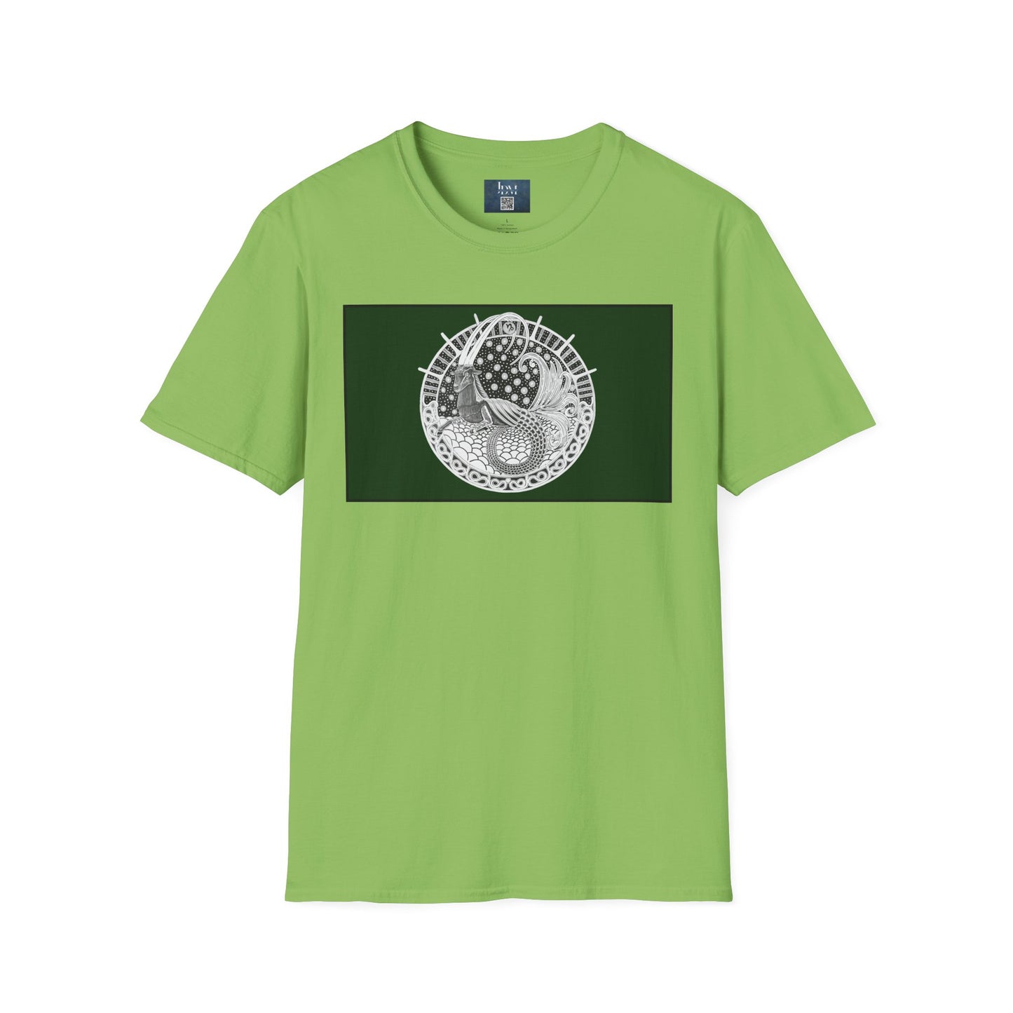 Capricorn Zodiac Crew Neck T-Shirt – Hand-Drawn Celestial Design (Non-AI) Universal