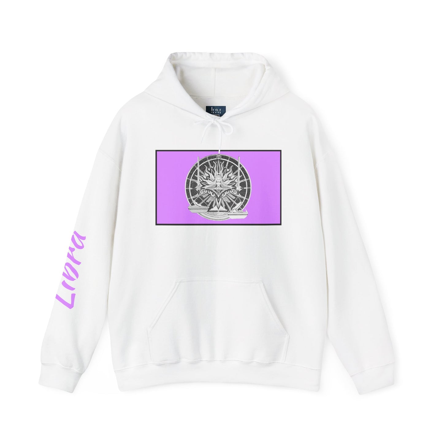 Libra Zodiac Hoodie – Hand-Drawn Celestial Design (Non-AI) Universal