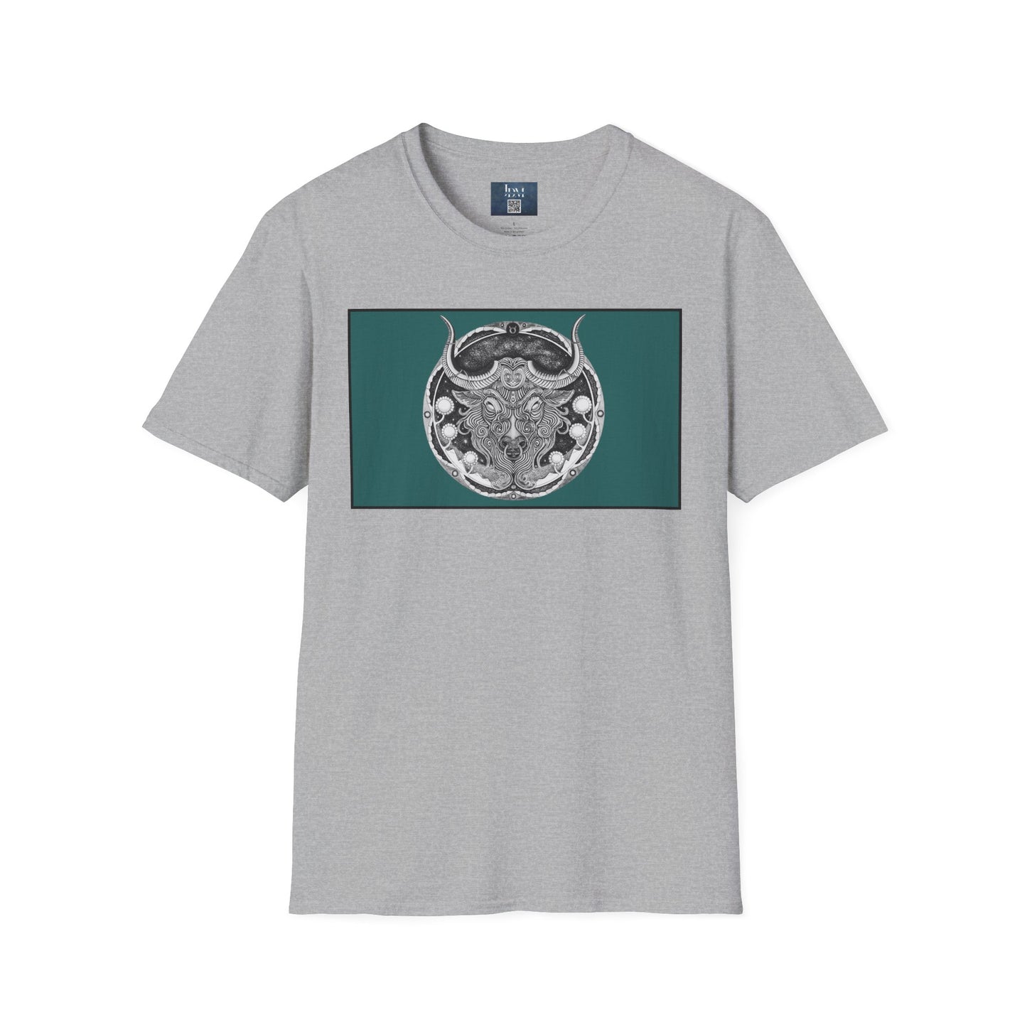 Taurus Zodiac Softstyle  T-Shirt - Hand-Drawn Celestial Design (Non-AI) Universal