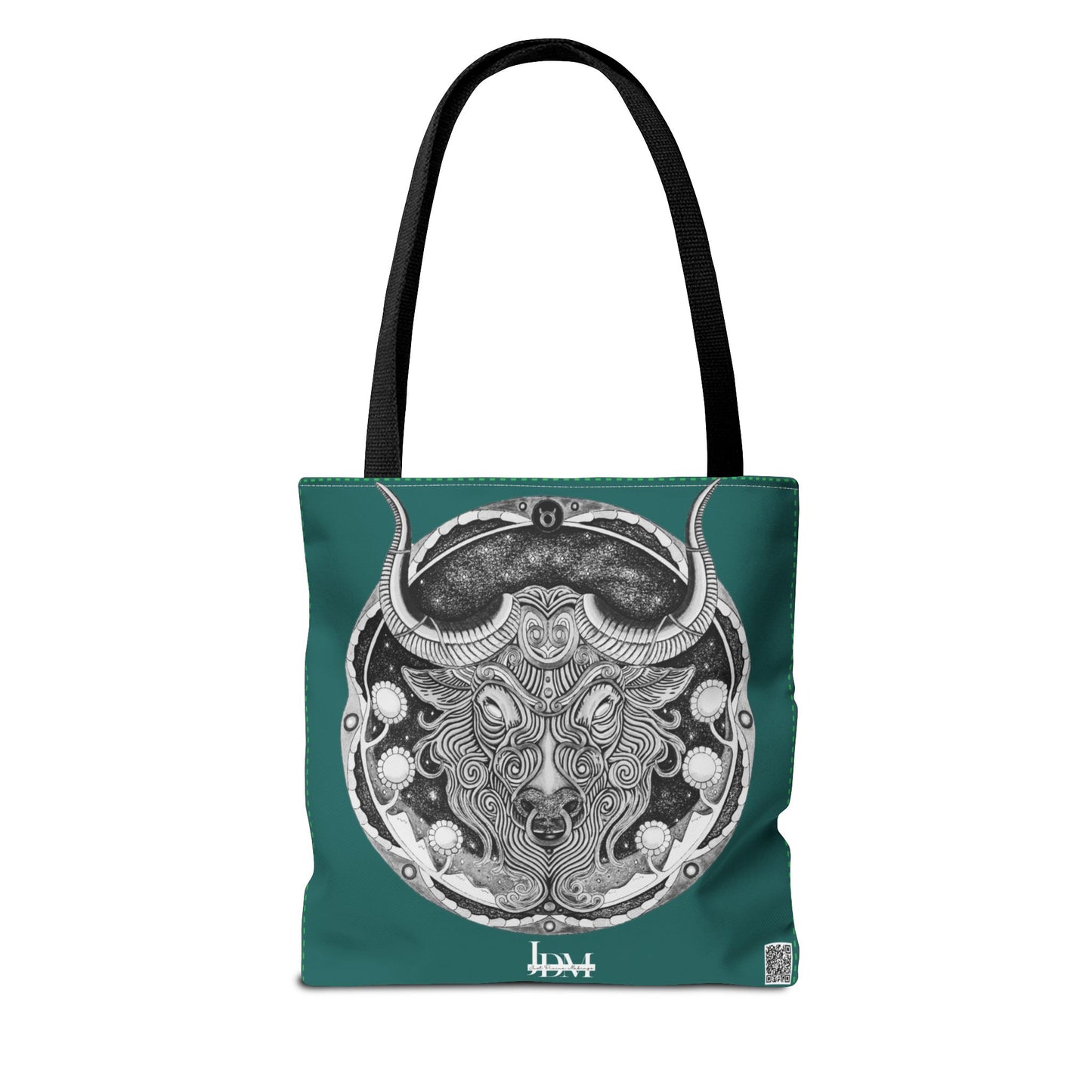 Taurus Zodiac Tote Bag - Hand-Drawn Celestial Design (Non-AI) Universal
