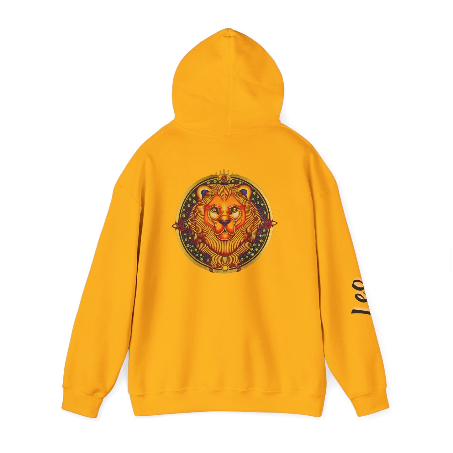 Leo Zodiac Hoodie – Hand-Drawn Celestial Design (Non-AI)