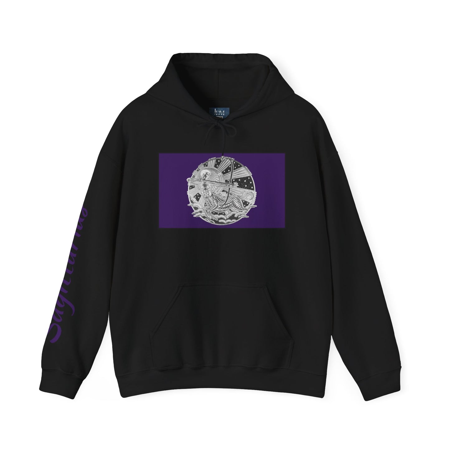 Sagittarius Zodiac Hoodie – Hand-Drawn Celestial Design (Non-AI) Universal