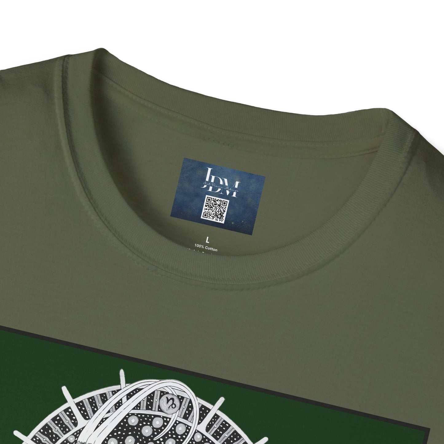 Capricorn Zodiac Crew Neck T-Shirt – Hand-Drawn Celestial Design (Non-AI) Universal