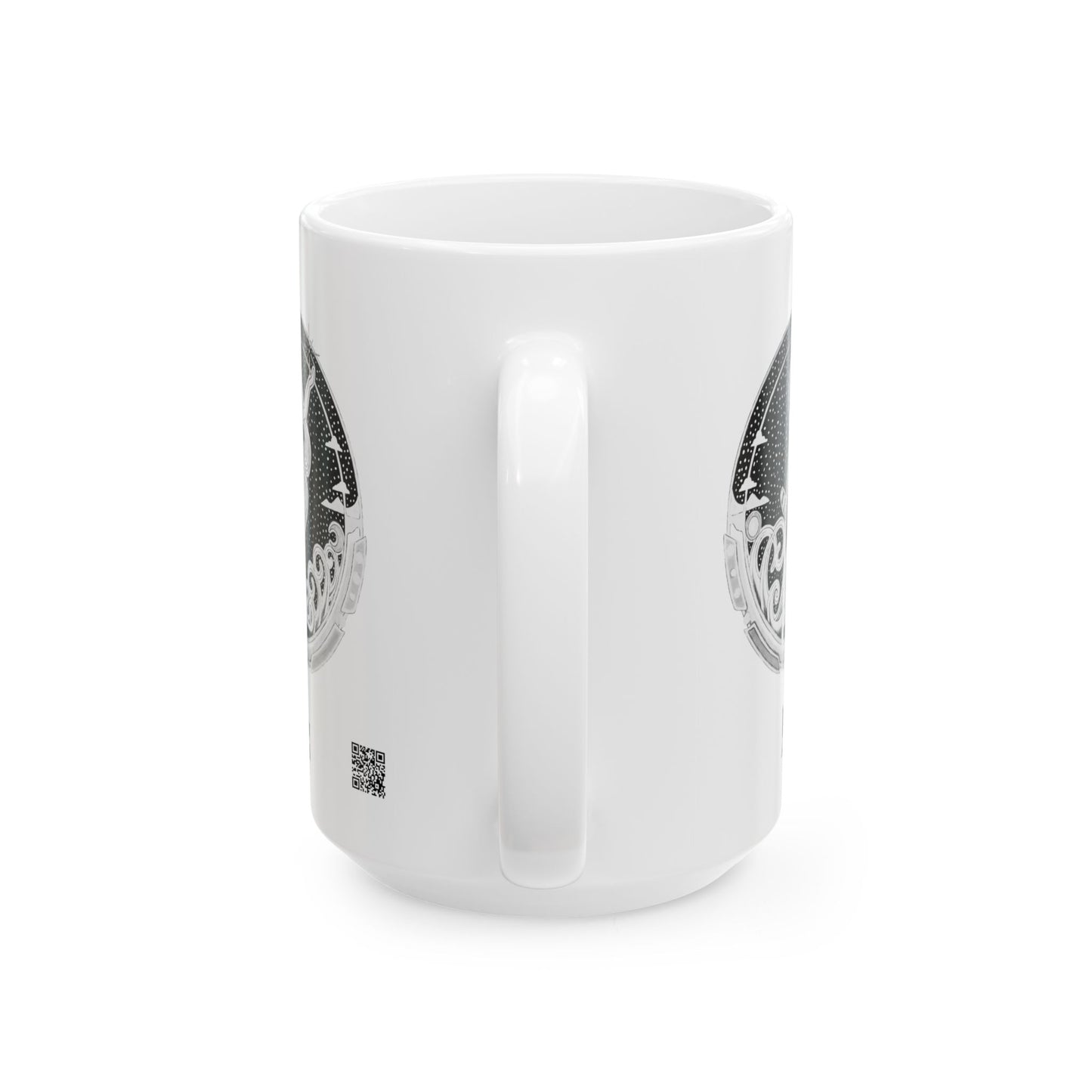Aquarius Zodiac Mug – Hand-Drawn Celestial Design (Non-AI) Universal