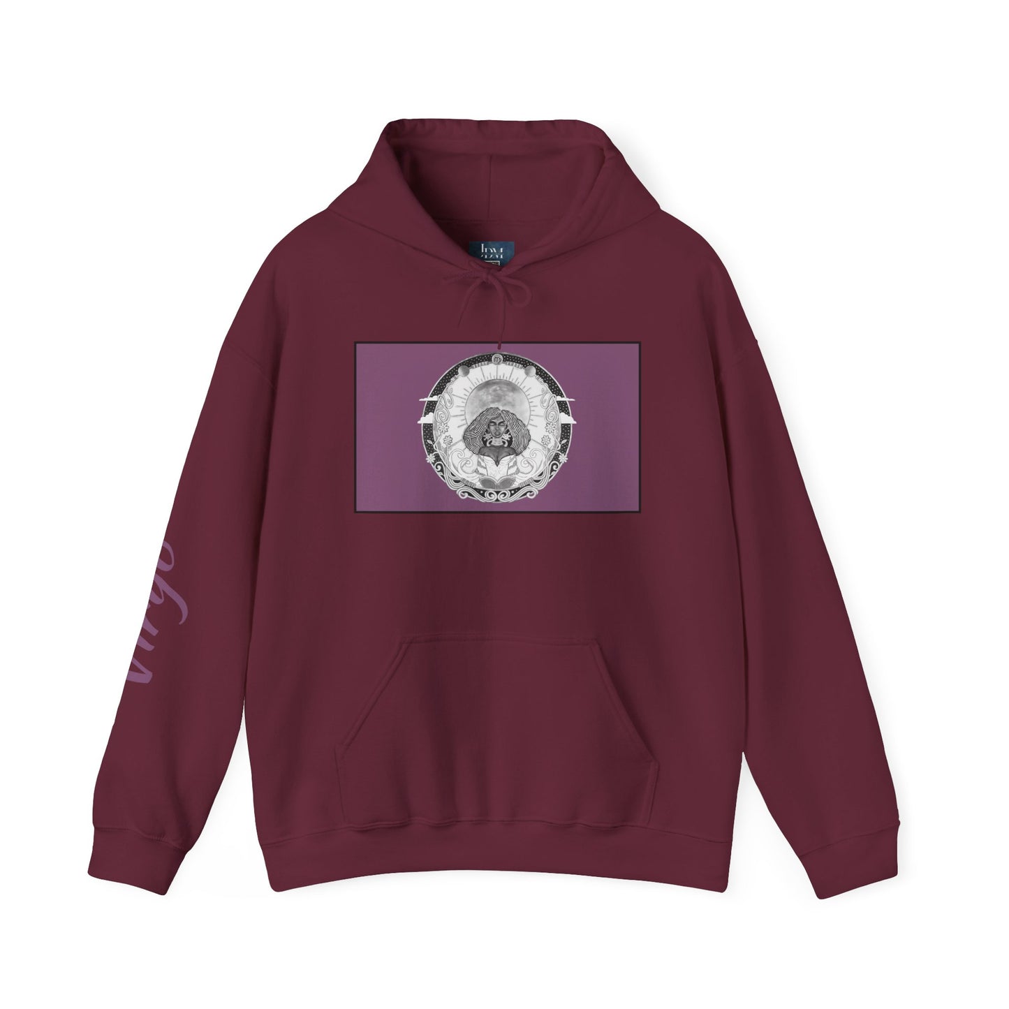 Virgo Zodiac Hoodie – Hand-Drawn Celestial Design (Non-AI) Universal
