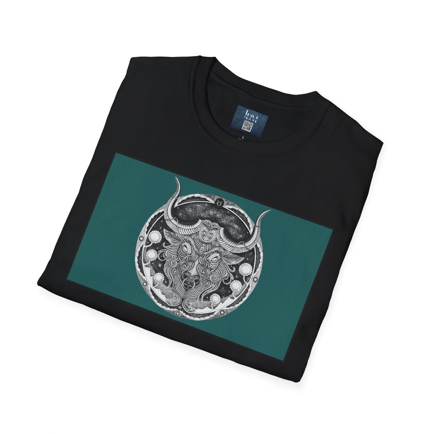 Taurus Zodiac Softstyle  T-Shirt - Hand-Drawn Celestial Design (Non-AI) Universal