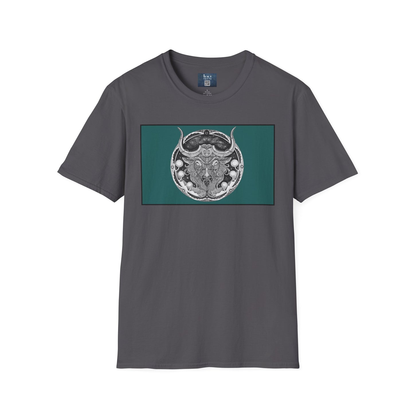 Taurus Zodiac Softstyle  T-Shirt - Hand-Drawn Celestial Design (Non-AI) Universal