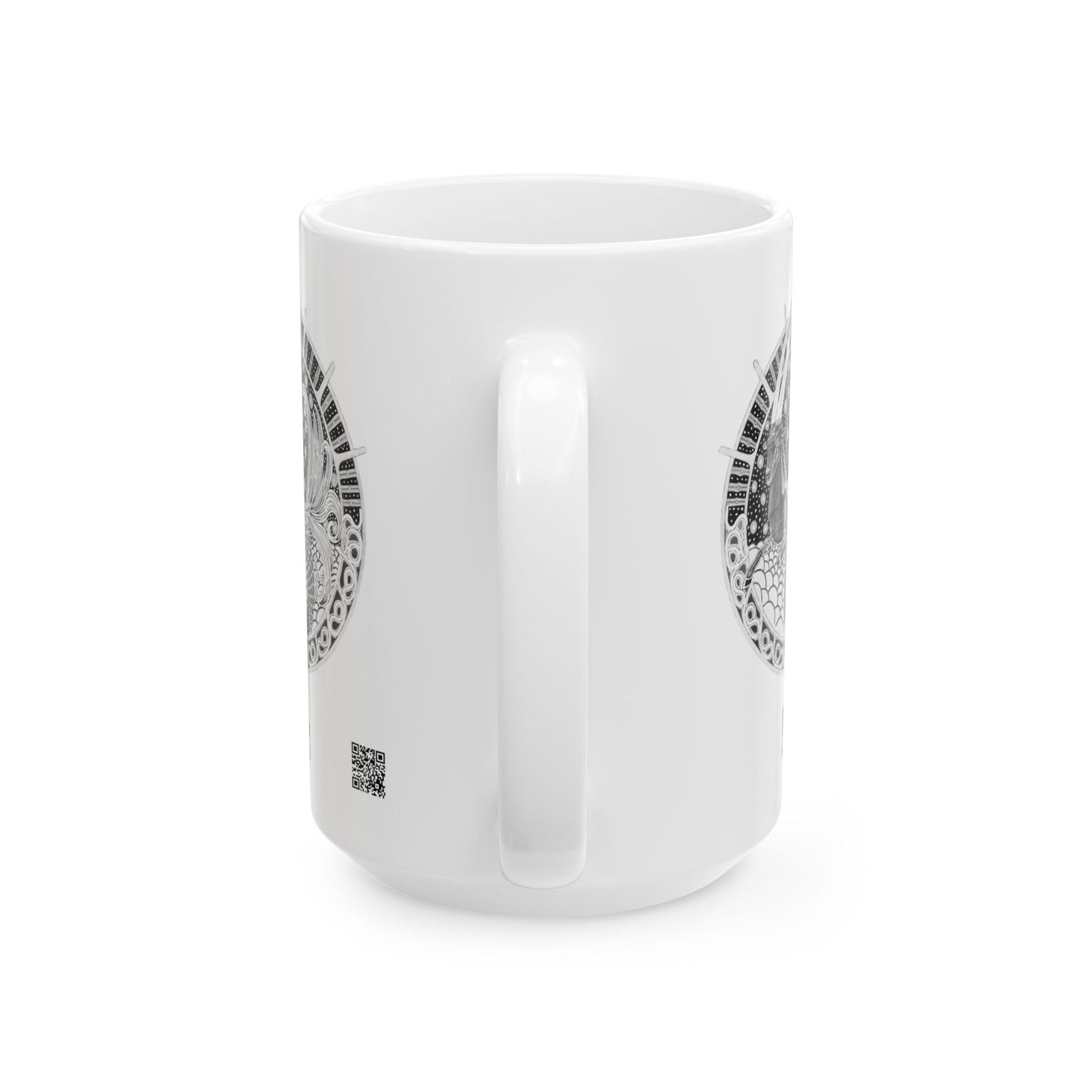 Capricorn Zodiac Mug – Hand-Drawn Celestial Design (Non-AI) Universal