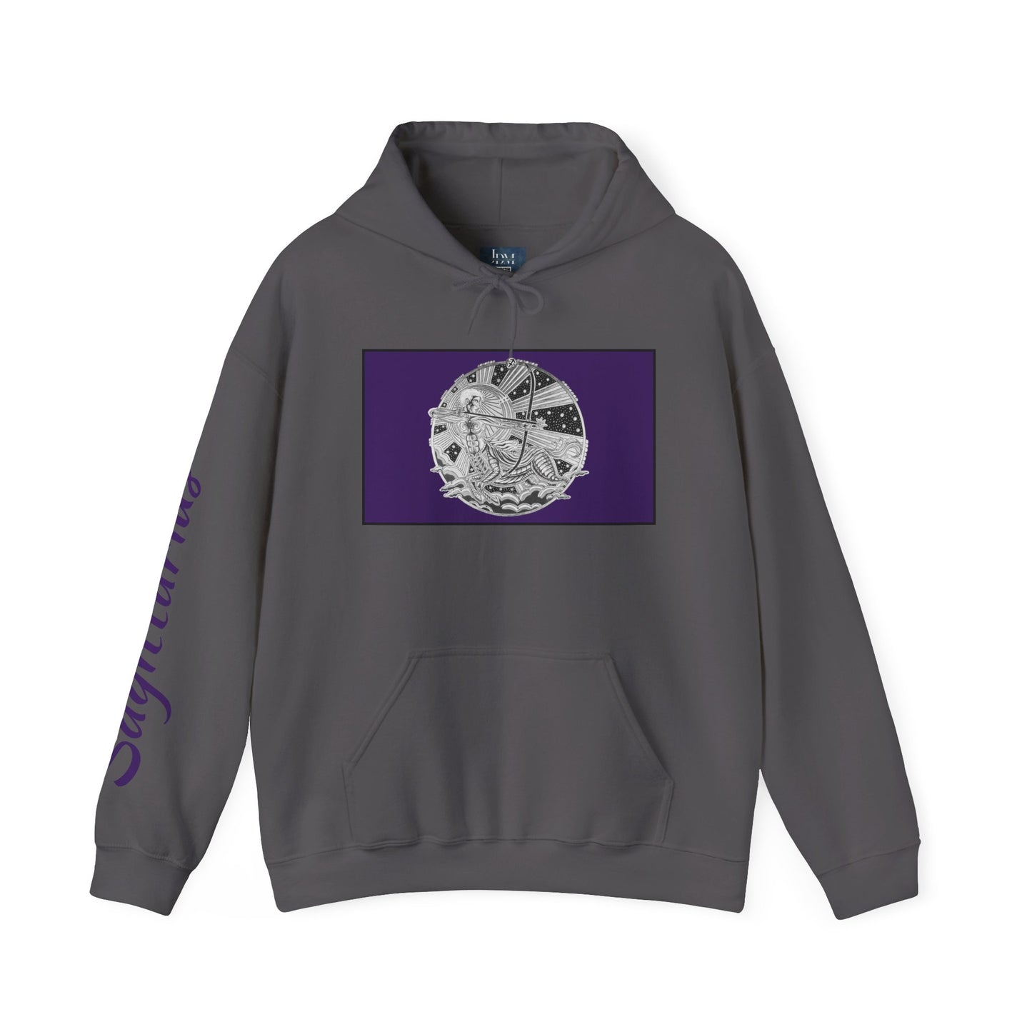 Sagittarius Zodiac Hoodie – Hand-Drawn Celestial Design (Non-AI) Universal