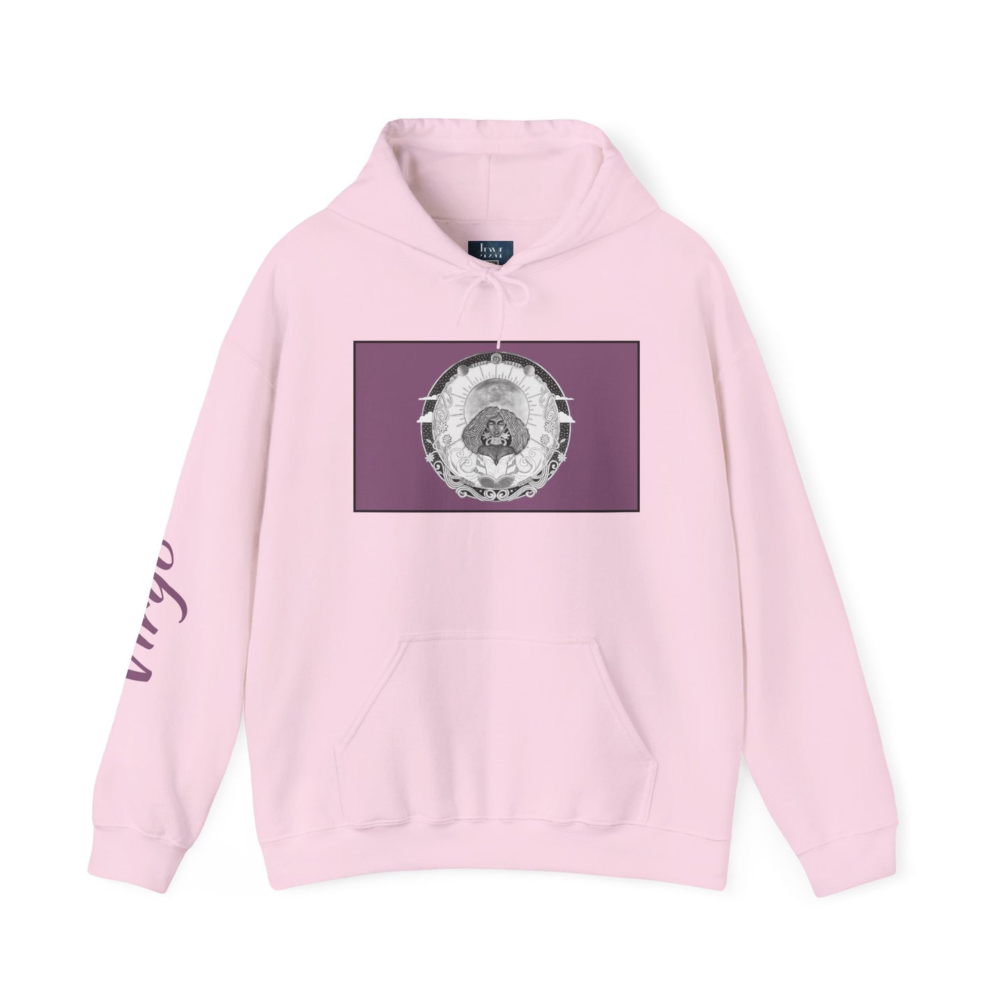 Virgo Zodiac Hoodie – Hand-Drawn Celestial Design (Non-AI) Universal