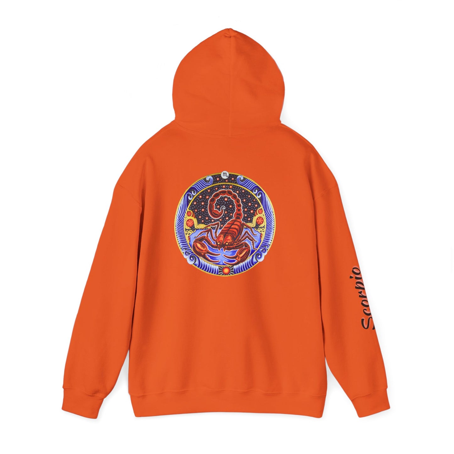 Scorpio Zodiac Hoodie – Hand-Drawn Celestial Design (Non-AI)