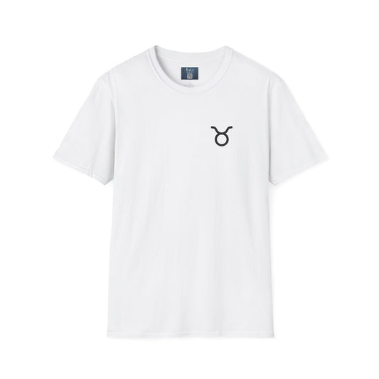 Taurus Zodiac Softstyle  T-Shirt - Hand-Drawn Celestial Design (Non-AI)