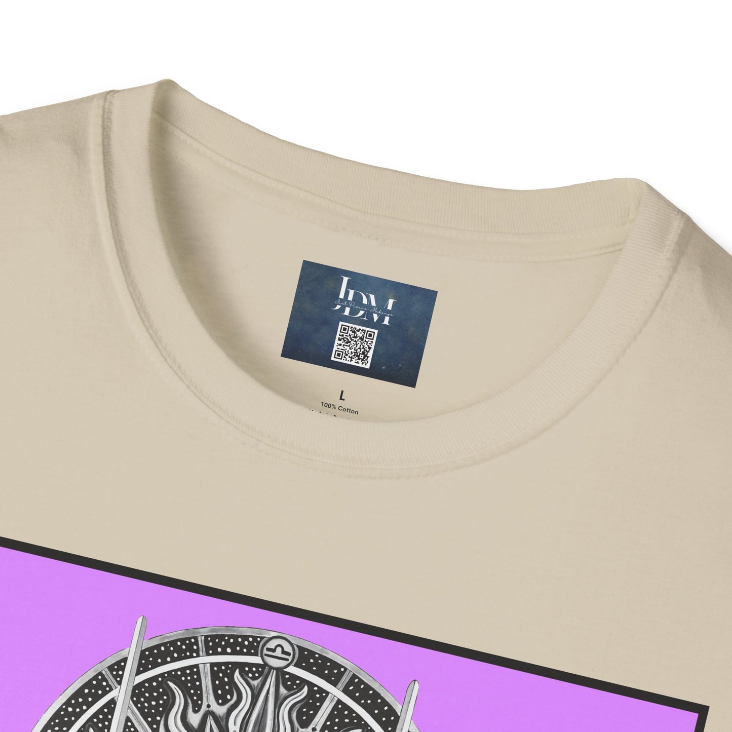 Libra Zodiac Crew Neck T-Shirt – Hand-Drawn Celestial Design (Non-AI)  Universal