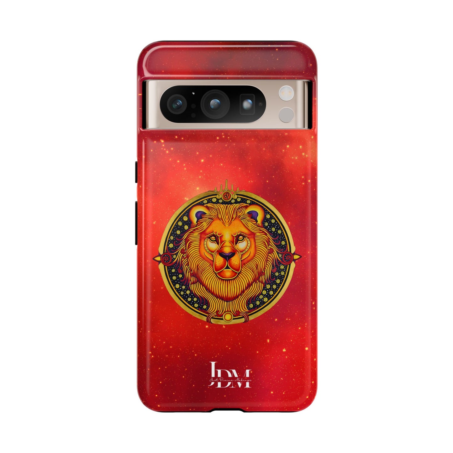 Leo Zodiac Tough Phone Case – Hand-Drawn Celestial Design (Non-AI)