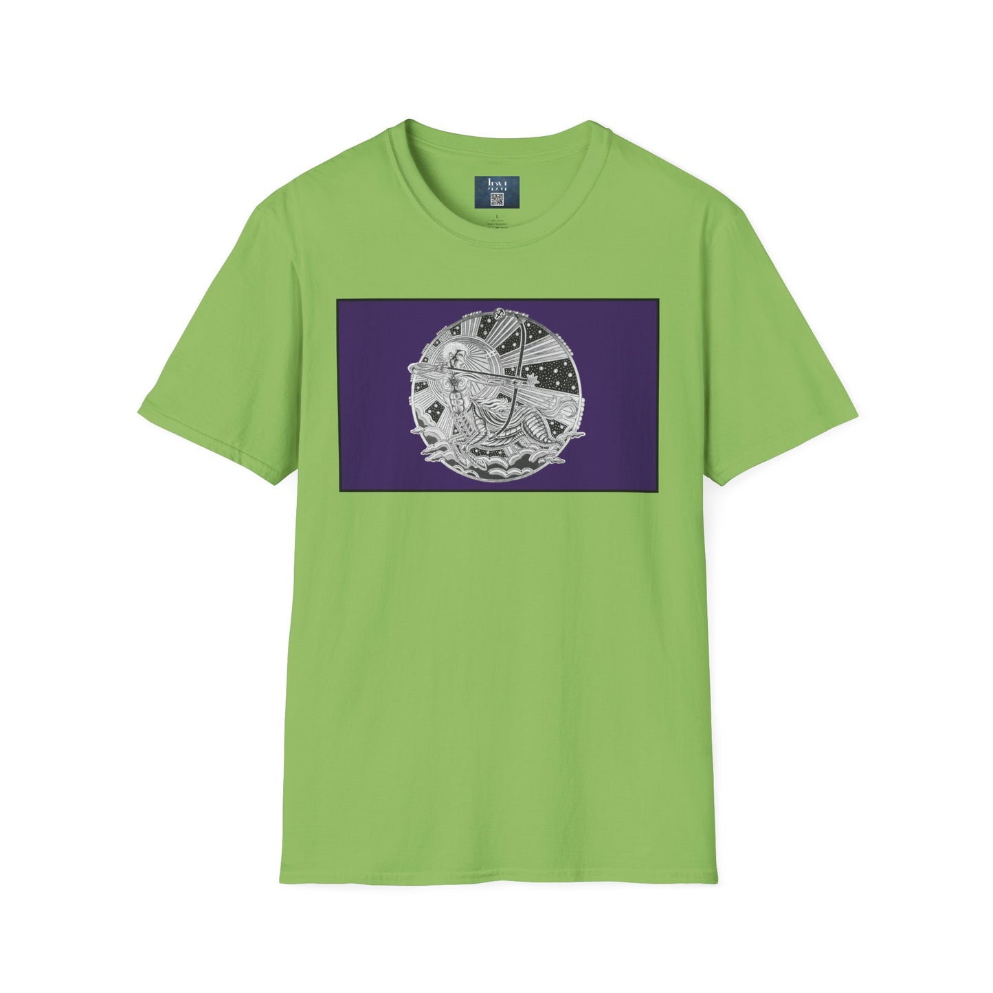 Sagittarius Zodiac Crew Neck T-Shirt – Hand-Drawn Celestial Design (Non-AI) Universal