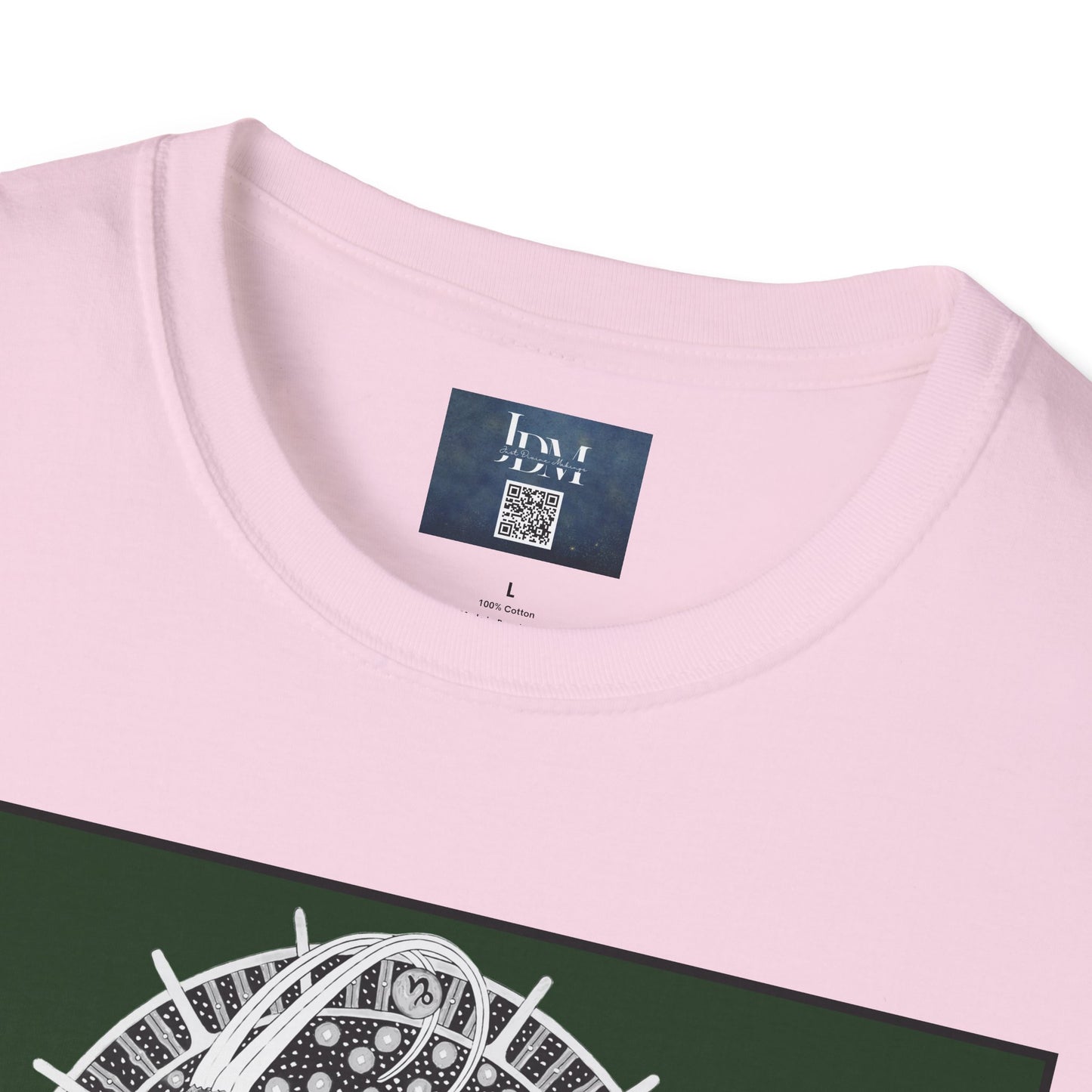 Capricorn Zodiac Crew Neck T-Shirt – Hand-Drawn Celestial Design (Non-AI) Universal