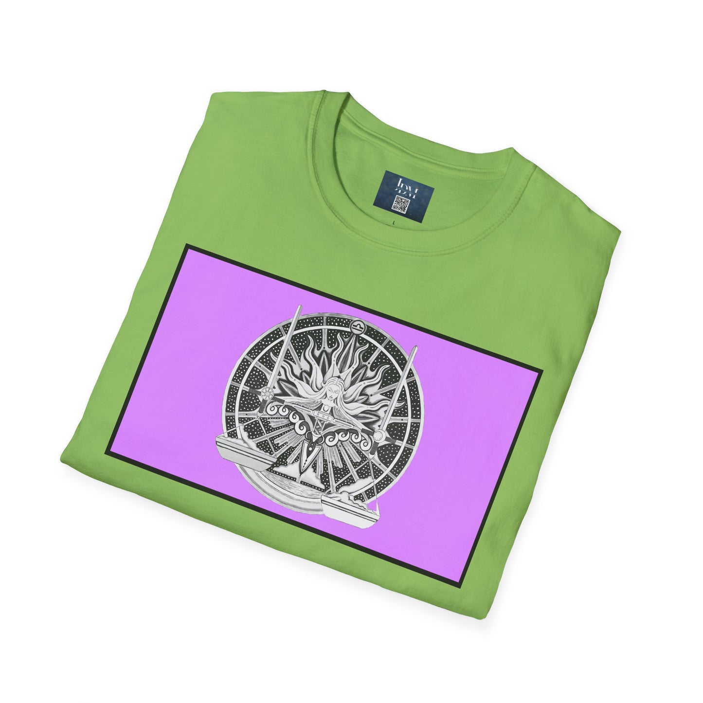 Libra Zodiac Crew Neck T-Shirt – Hand-Drawn Celestial Design (Non-AI)  Universal