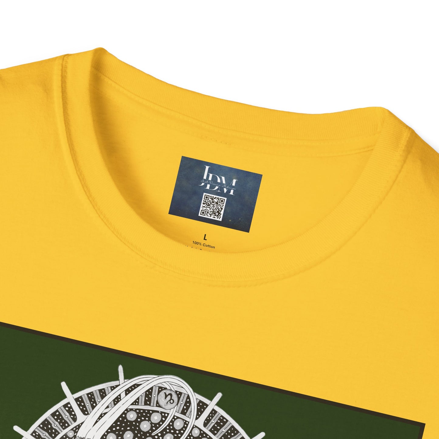 Capricorn Zodiac Crew Neck T-Shirt – Hand-Drawn Celestial Design (Non-AI) Universal