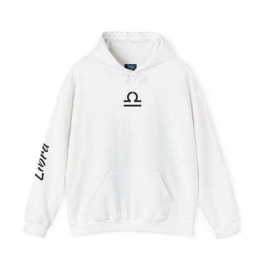 Libra Zodiac Hoodie – Hand-Drawn Celestial Design (Non-AI)