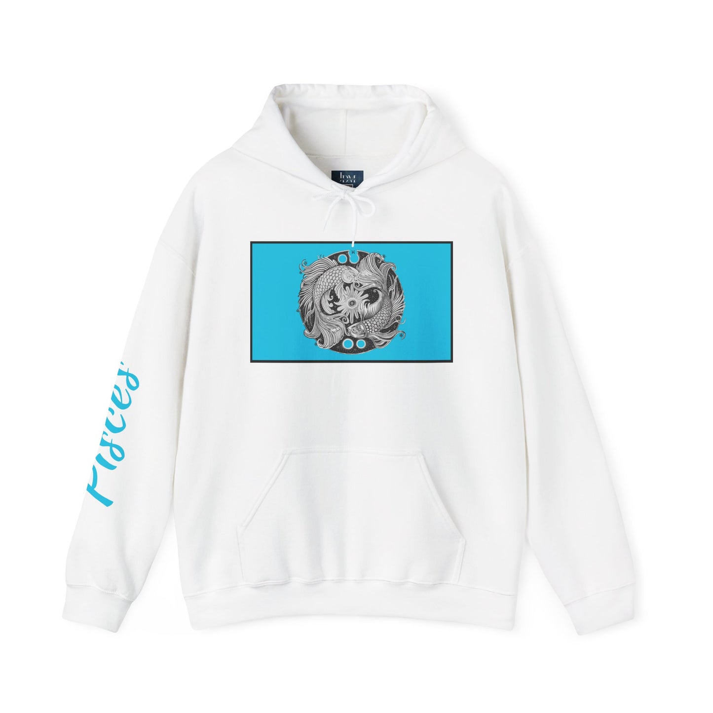 Pisces Zodiac Hoodie – Hand-Drawn Celestial Design (Non-AI) Uiniversal