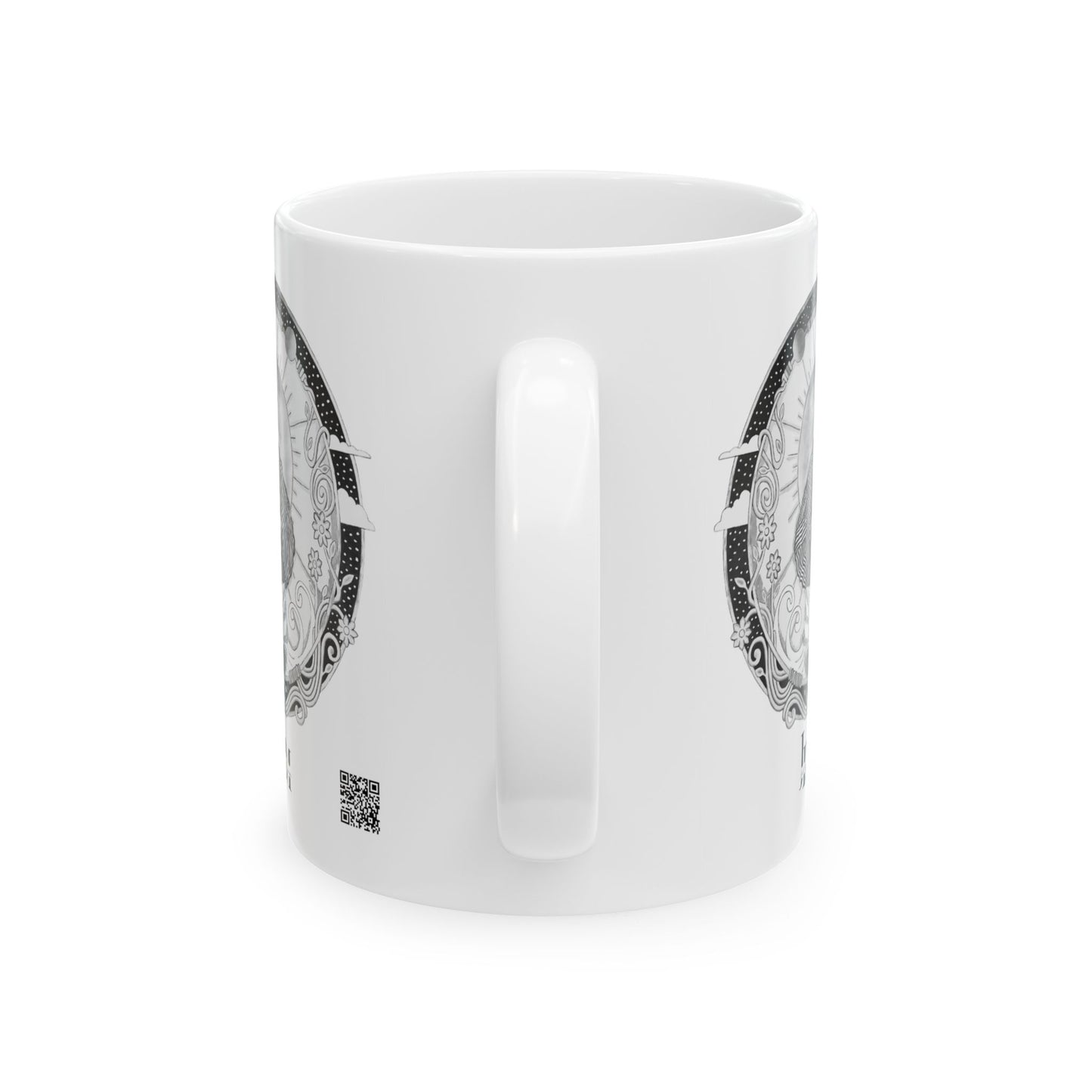 Virgo Zodiac Mug – Hand-Drawn Celestial Design (Non-AI) Universal