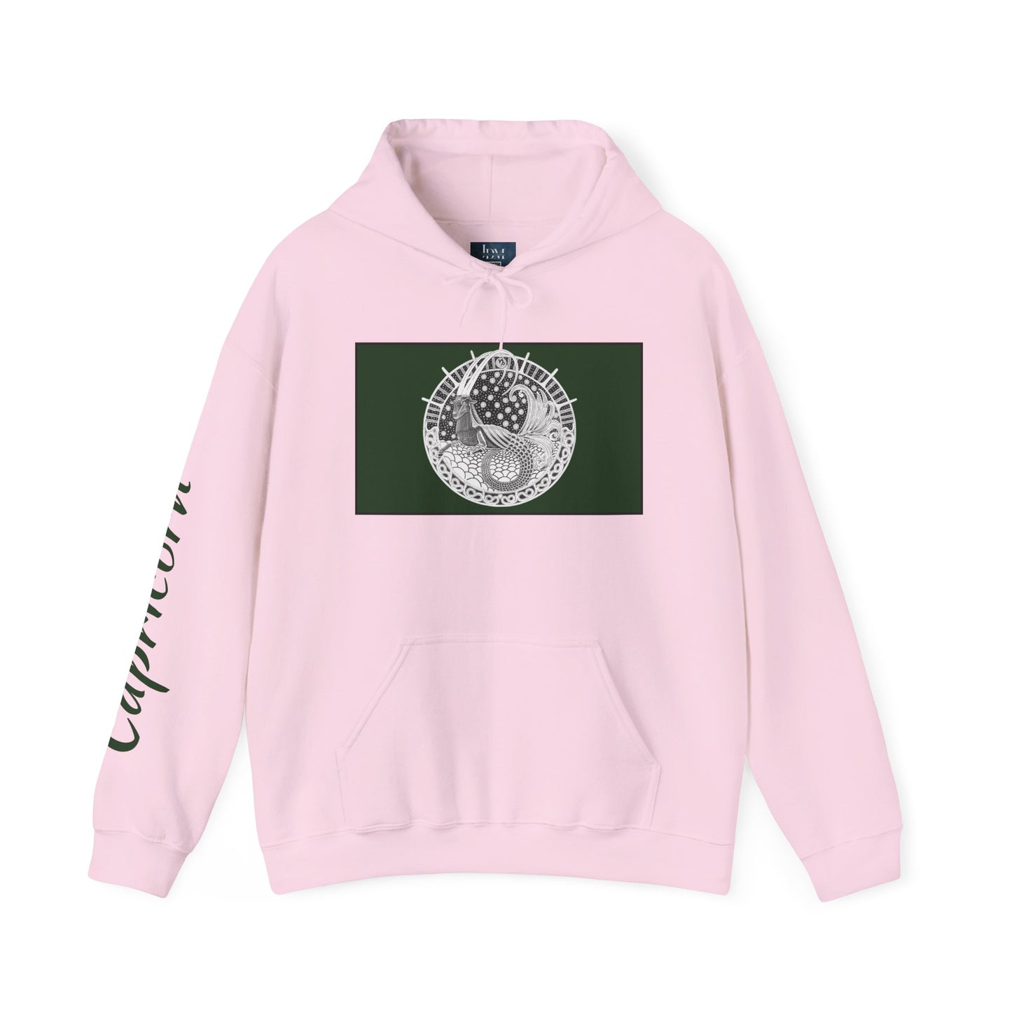 Capricorn Zodiac Hoodie – Hand-Drawn Celestial Design (Non-AI) Universal