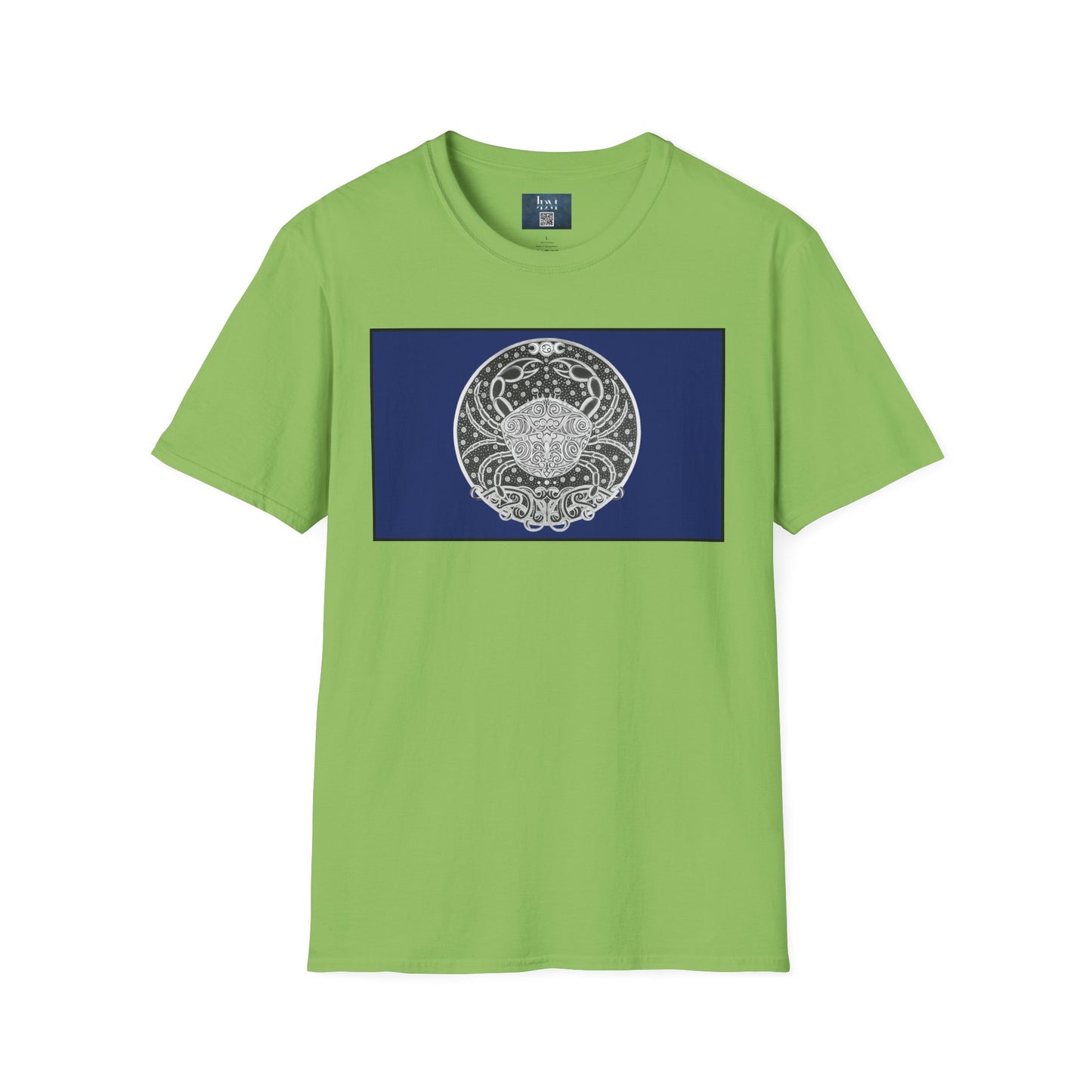 Cancer Zodiac Crew Neck T-Shirt – Hand-Drawn Celestial Design (Non-AI) Universal