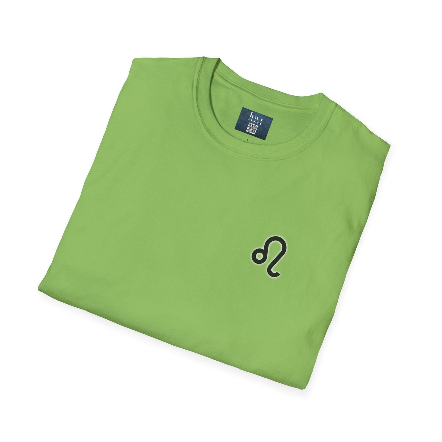 Leo Zodiac Crew Neck T-Shirt – Hand-Drawn Celestial Design (Non-AI)