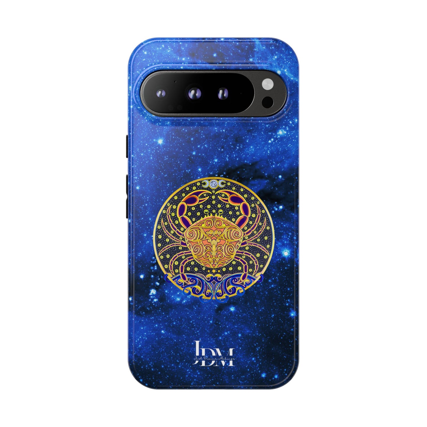 Cancer Zodiac Tough Phone Case – Hand-Drawn Celestial Design (Non-AI)
