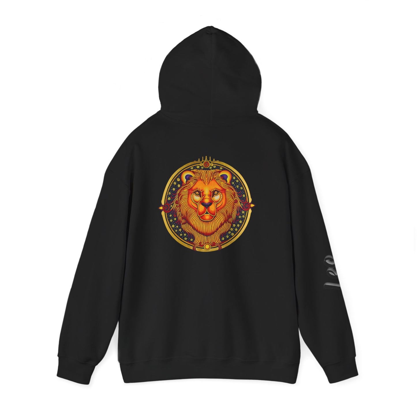 Leo Zodiac Hoodie – Hand-Drawn Celestial Design (Non-AI)