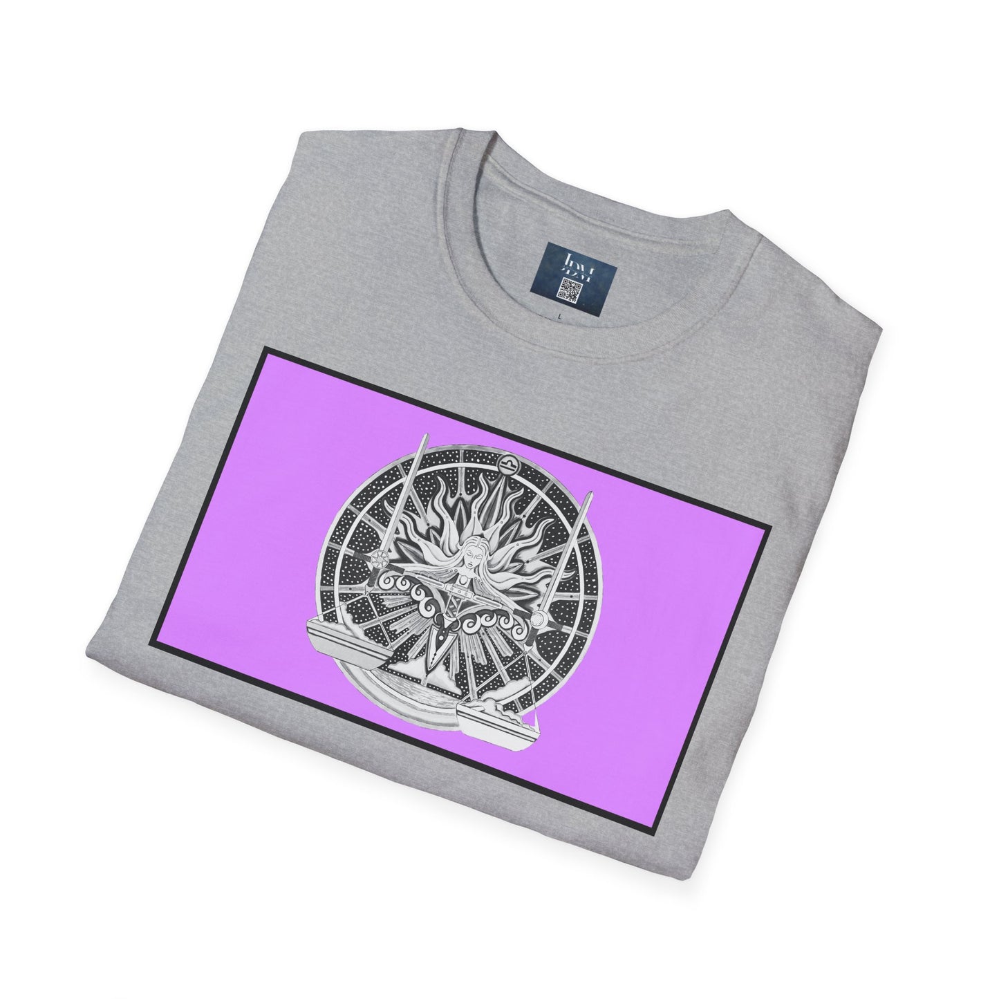 Libra Zodiac Crew Neck T-Shirt – Hand-Drawn Celestial Design (Non-AI)  Universal