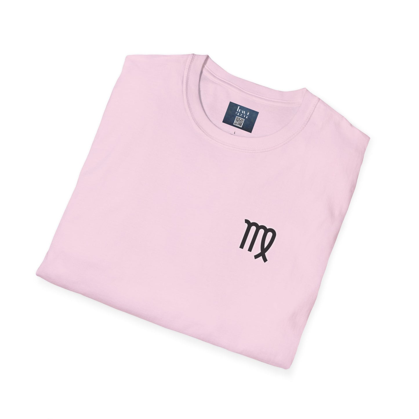 Virgo Zodiac Crew Neck T-Shirt – Hand-Drawn Celestial Design (Non-AI)