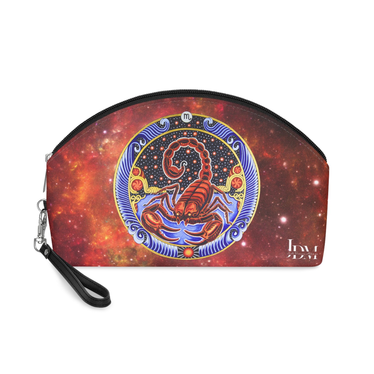 Scorpio Zodiac Makeup Bag – Hand-Drawn Celestial Design (Non-AI)