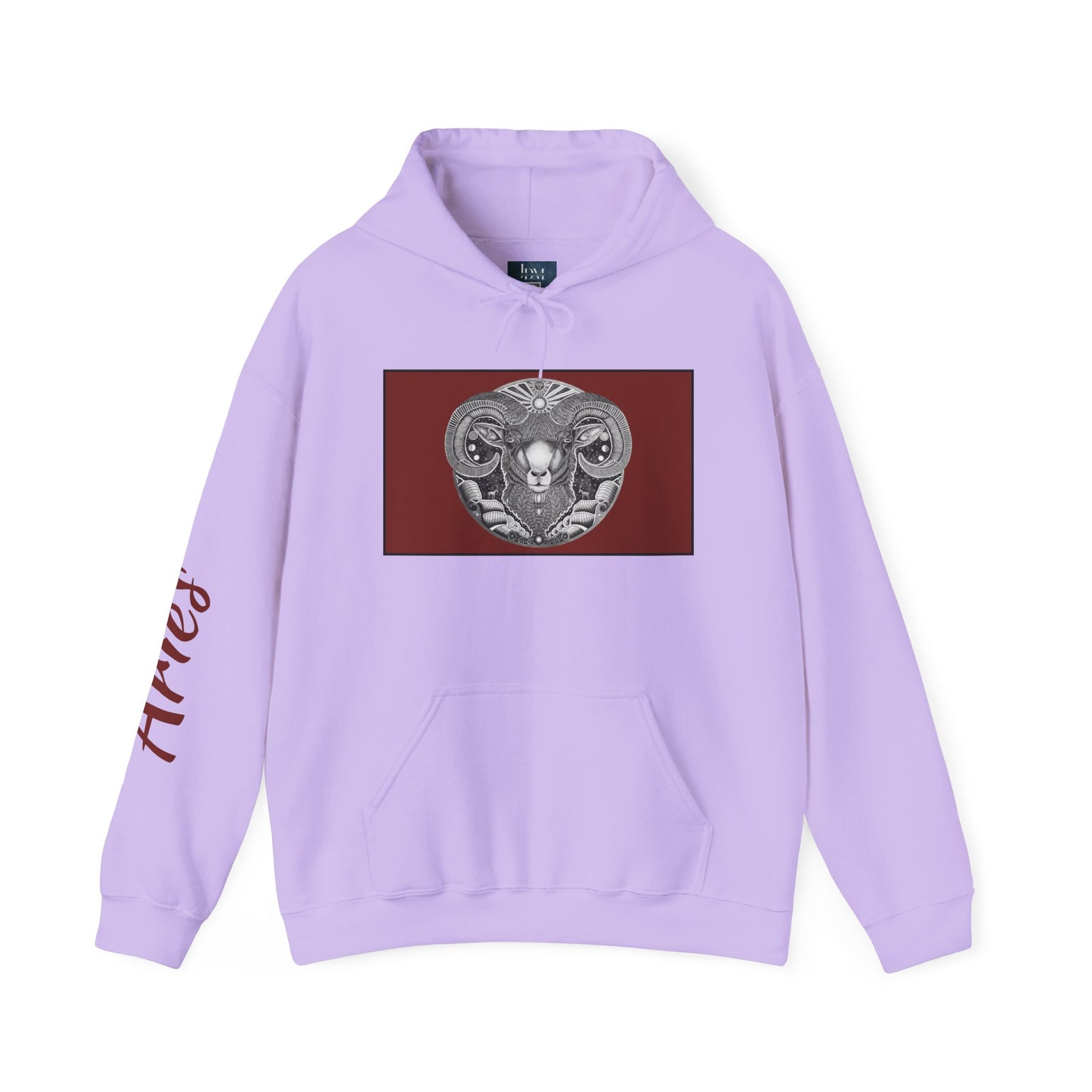 Aries Zodiac Hoodie - Hand-Drawn Celestial Design (Non-AI) Universal