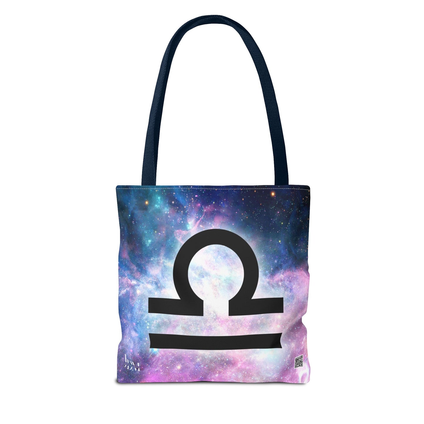 Libra Zodiac Tote Bag - Hand-Drawn Celestial Design (Non-AI)