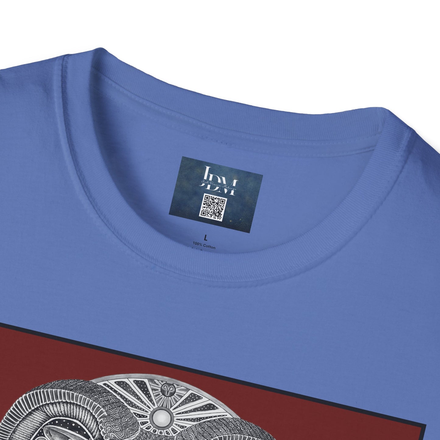 Aries Zodiac Softstyle T-Shirt - Hand-Drawn Celestial Design (Non-AI) Universal