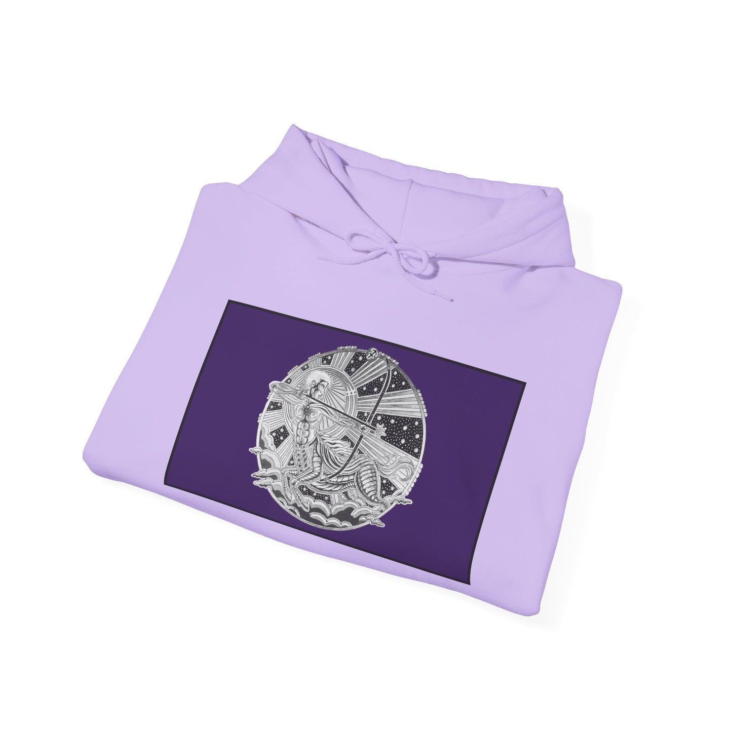 Sagittarius Zodiac Hoodie – Hand-Drawn Celestial Design (Non-AI) Universal