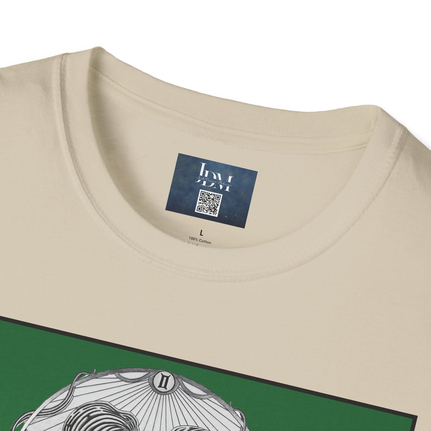 Gemini Zodiac Softstyle T-Shirt - Hand-Drawn Celestial Design (Non-AI) Universal