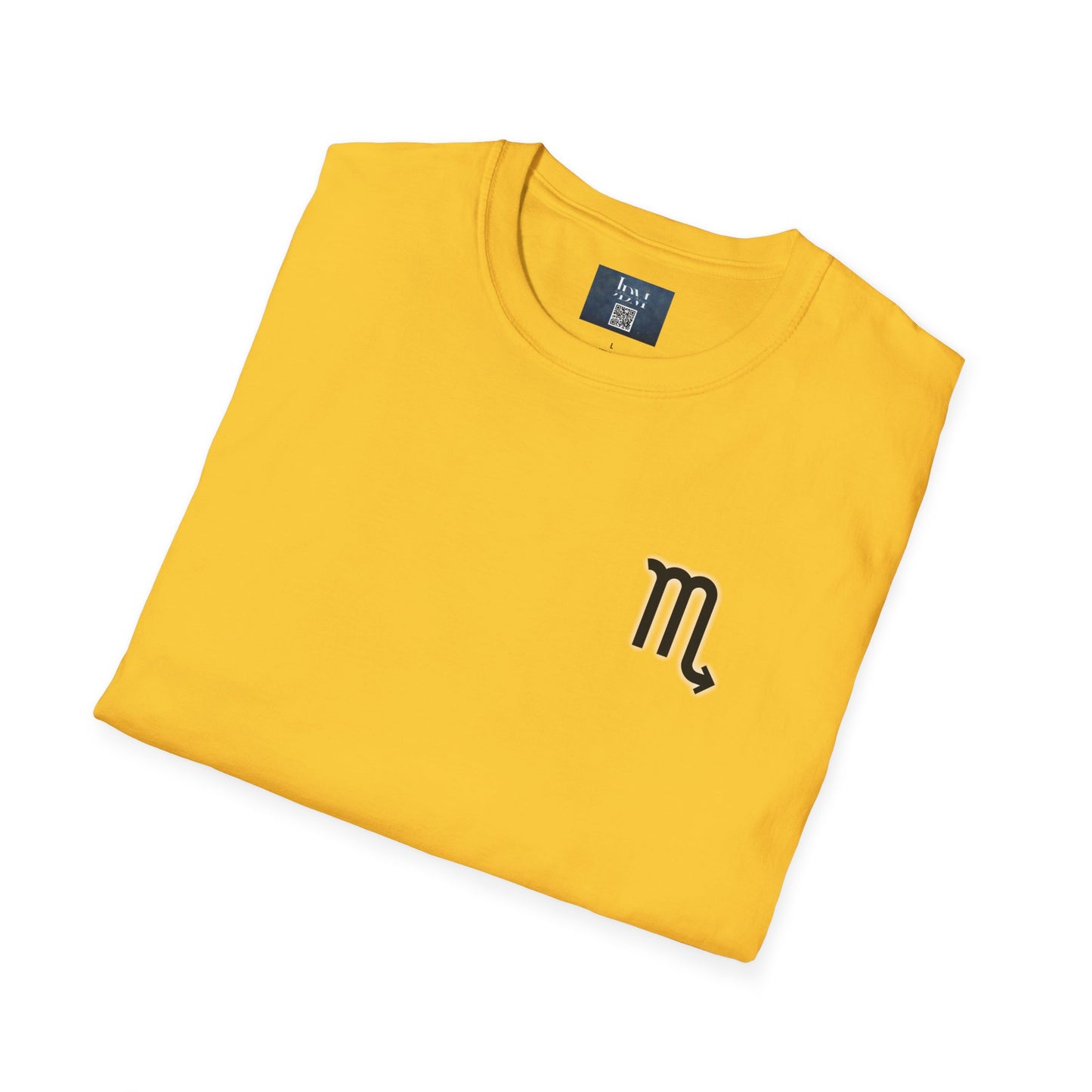 Scorpio Zodiac Crew Neck T-Shirt – Hand-Drawn Celestial Design (Non-AI)