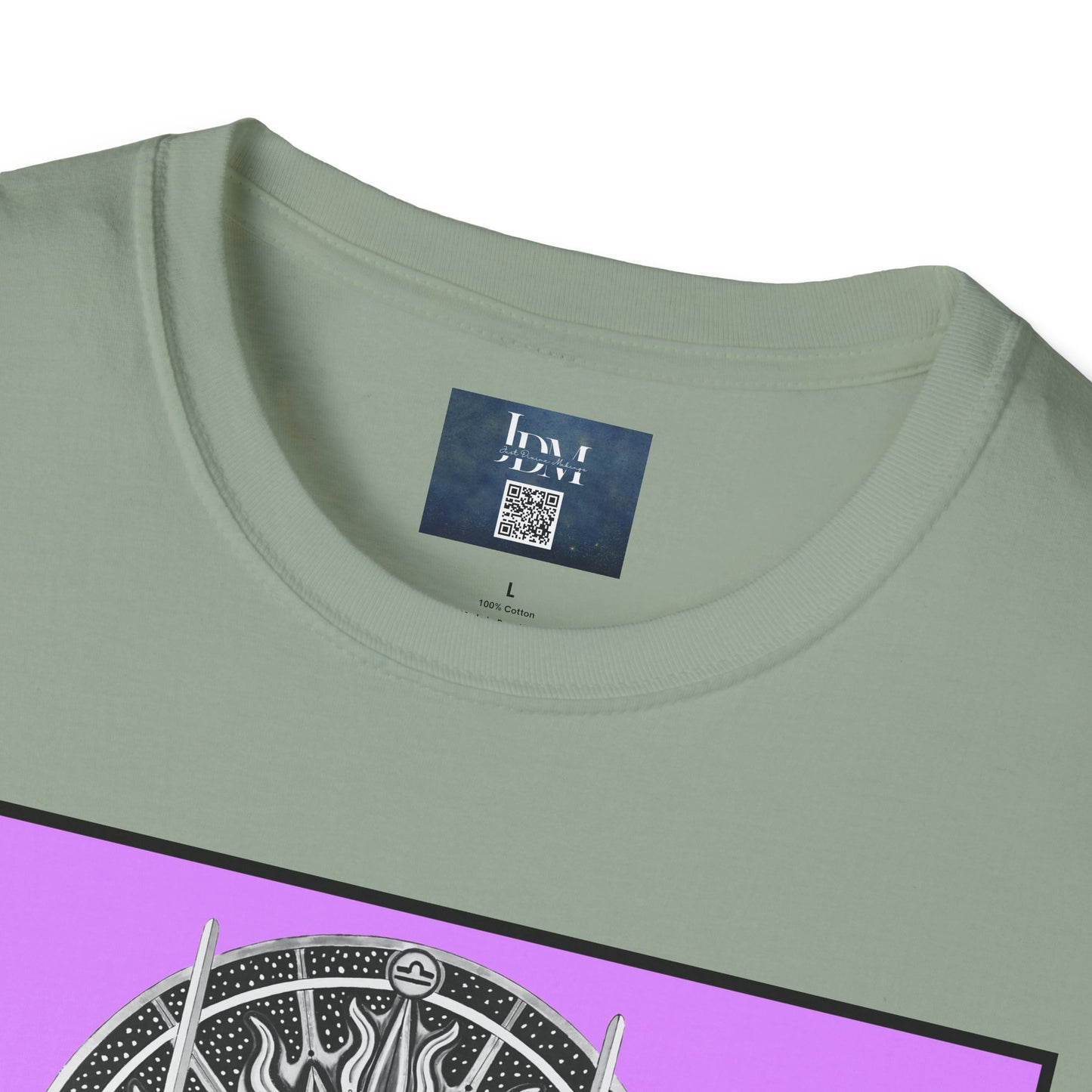 Libra Zodiac Crew Neck T-Shirt – Hand-Drawn Celestial Design (Non-AI)  Universal