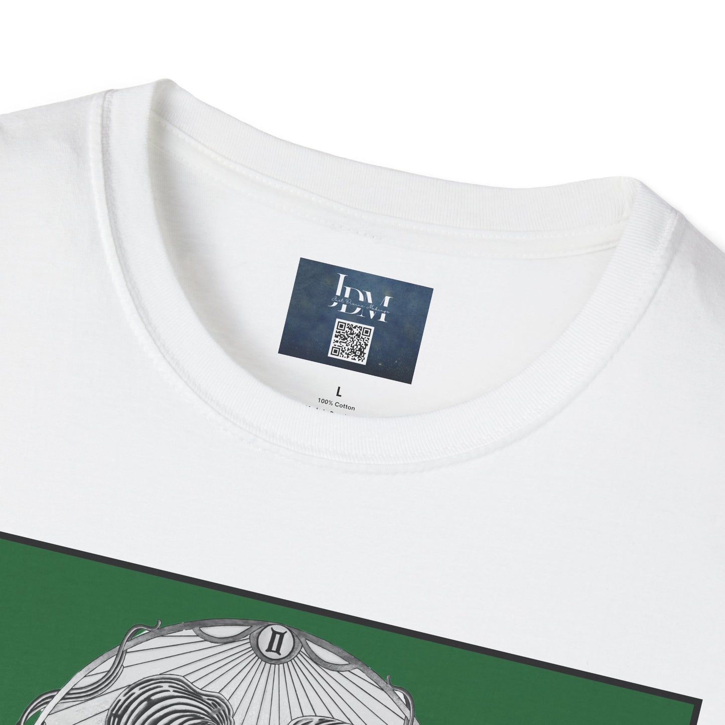 Gemini Zodiac Softstyle T-Shirt - Hand-Drawn Celestial Design (Non-AI) Universal